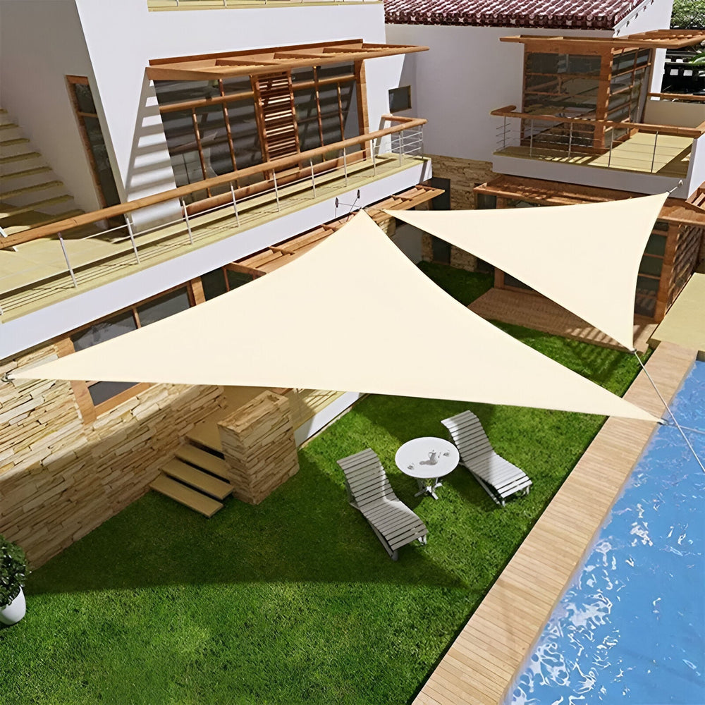 Enhanced Product Title: "Dreieckiges Sonnensegel – UV-Schutz & Wetterfeste Markise für Garten, Terrasse & Balkon" 

This optimized title includes relevant keywords while clearly describing the product's benefits and suitable locations for use.