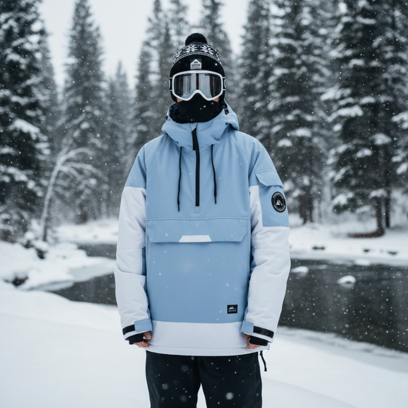 Alexander - Hooded Half-Zip Ski Jacket