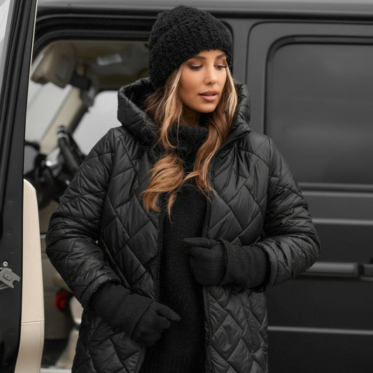 Women's Quilted Hooded Jacket – Lightweight, Warm & Cold-Weather Ready