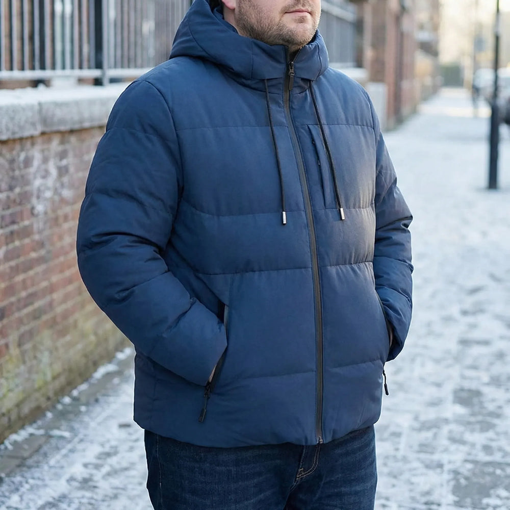 Men's Hooded Padded Puffer Jacket - Gustavo