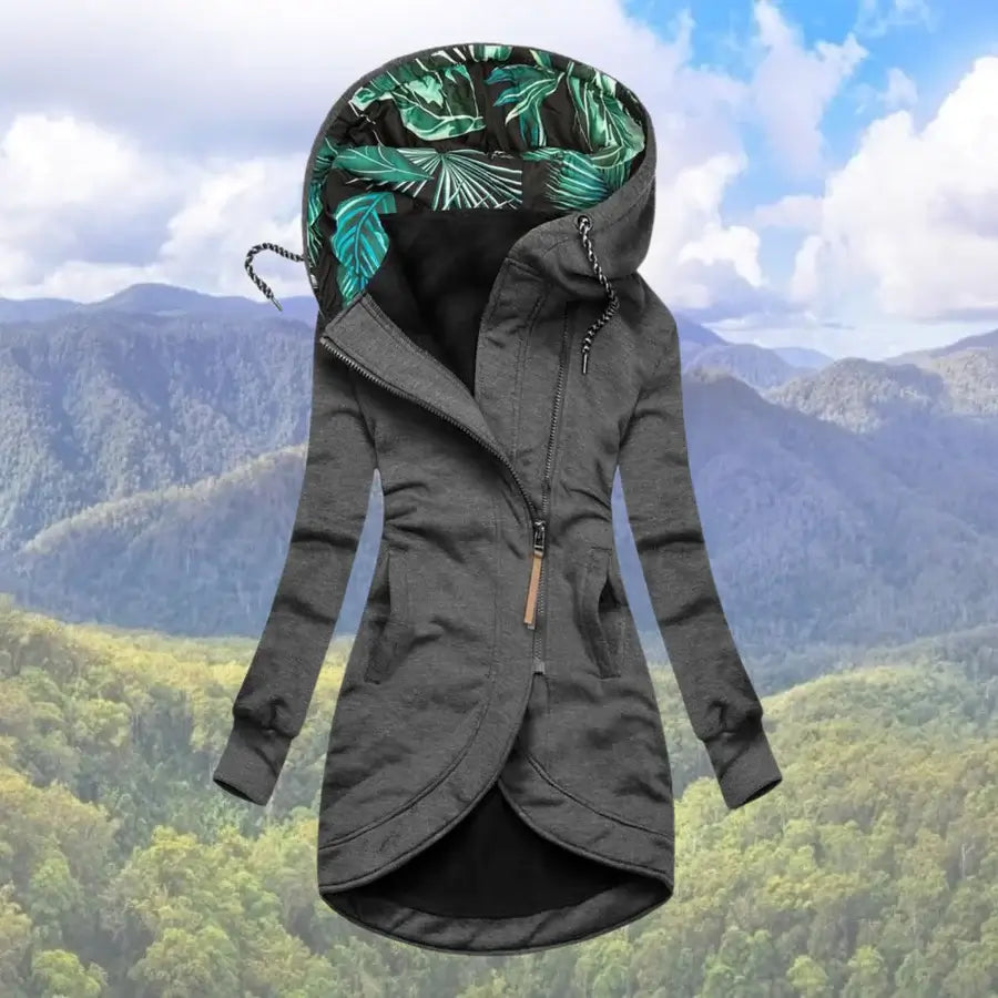 Women's Hooded Zip – Up Winter Jacket – Sally