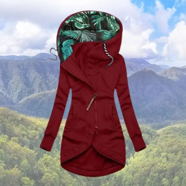 Women's Hooded Zip – Up Winter Jacket – Sally