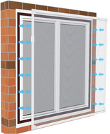 Magnetic Window Fly Screen – No-Drill Install, Trimmable Mesh & Insect Protection