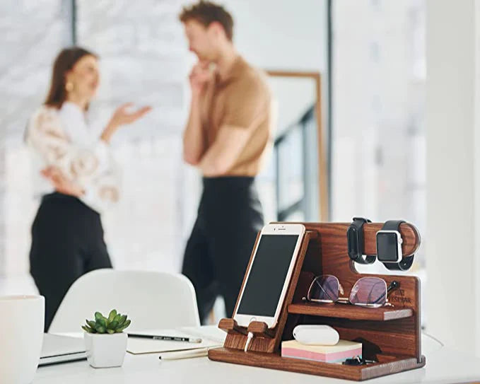 Optimized Product Title: "Holz-Schreibtischorganizer mit Handyständer – Eleganter Schreibtisch-Organizer für optimale Ordnung und Übersicht" 

This title includes relevant keywords while enhancing clarity and appeal for potential buyers.