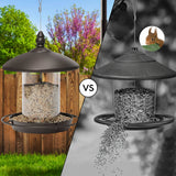 Metal Bird Feeder 360 Degree Perch Easy Refilling Cleaning