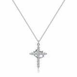Necklace Cross Pendant Crown Mothers Day Faith Jewelry Gift