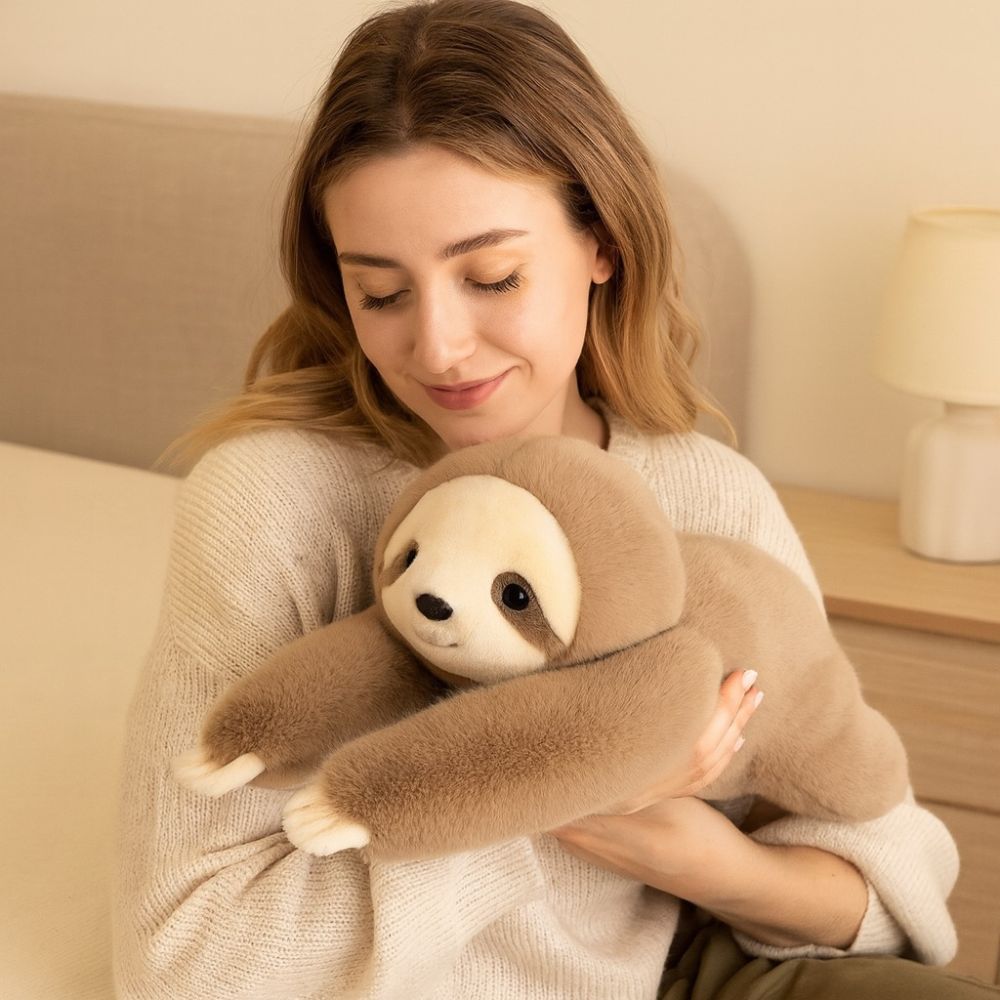 Anti-Stress Plush Toy – Soft Polyester, 45cm, 6 Animal Designs
