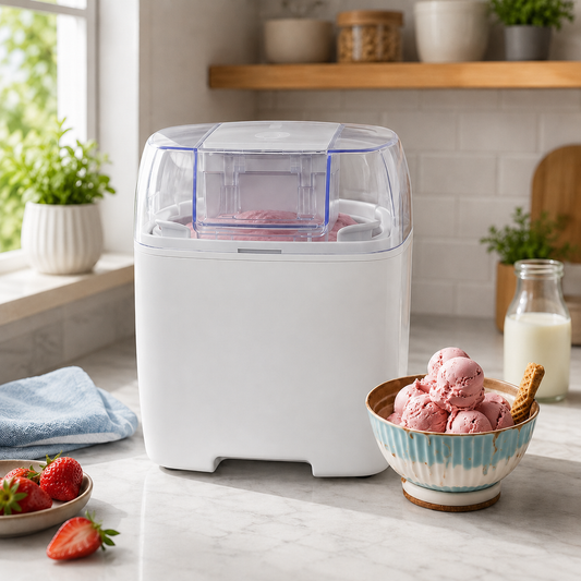Ice Cream Maker Machine – Homemade, Frozen Dessert & Bowl Style