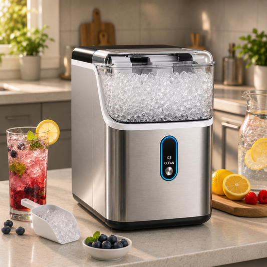 Countertop Ice Maker – Fast Cooling, Self-Cleaning & Compact Design