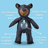 Dog Chew Toy Durable Plush Bear Shape Play Accessory
