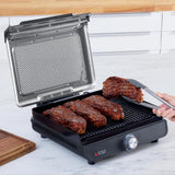 Indoor Grill Griddle 500°F Nonstick Plate Family Meals