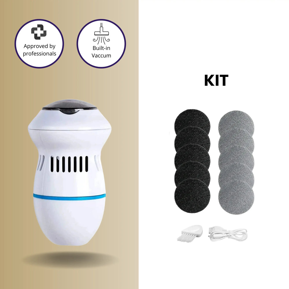 Electric Callus Remover – Rechargeable, Variable Speed & Replaceable Rollers