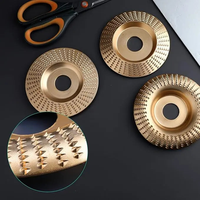Wood Carving Disc Set – Tungsten Carbide, 100mm & 3-Piece for Angle Grinders