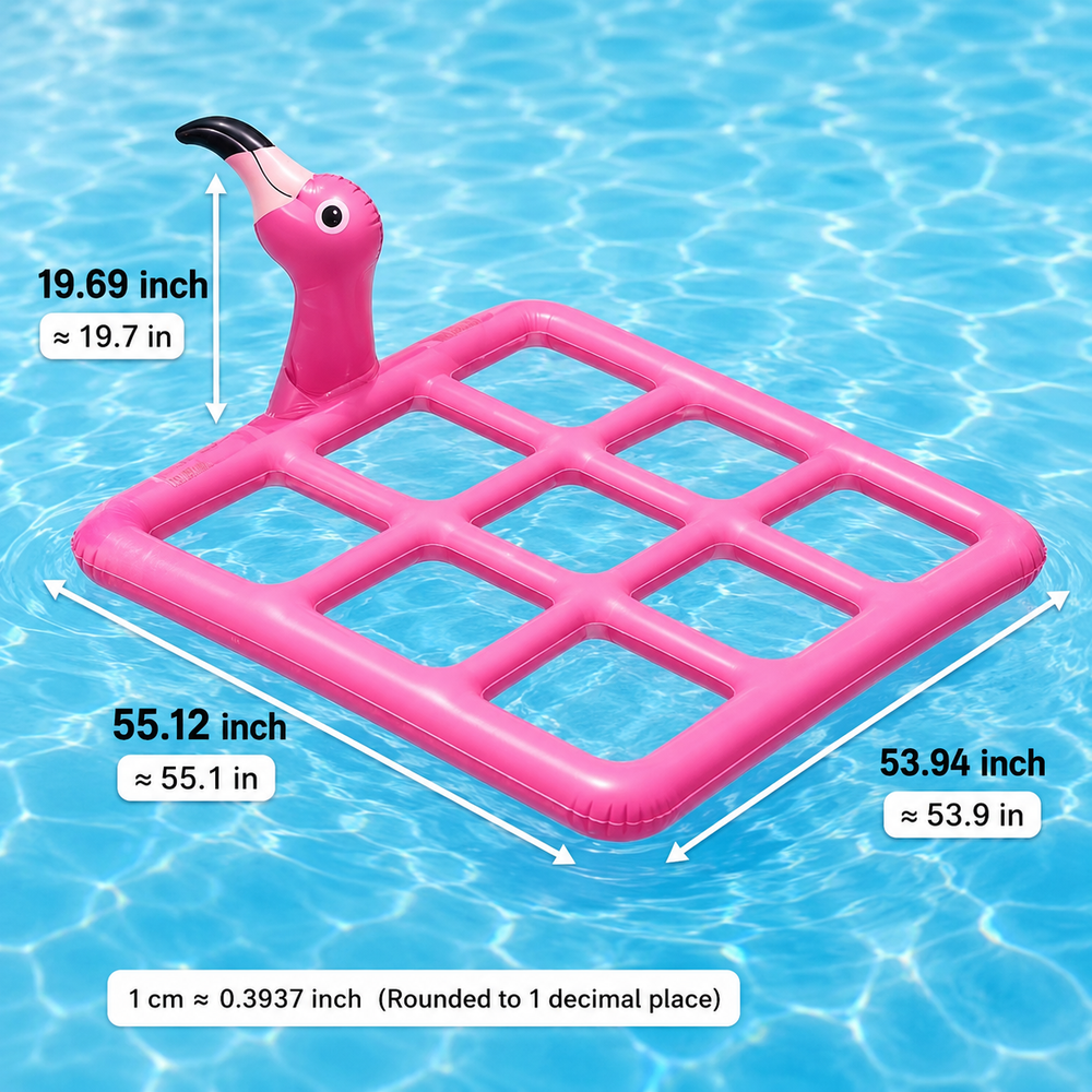 Flamingo Pool Float – Inflatable Design, Interactive Game & Durable PVC