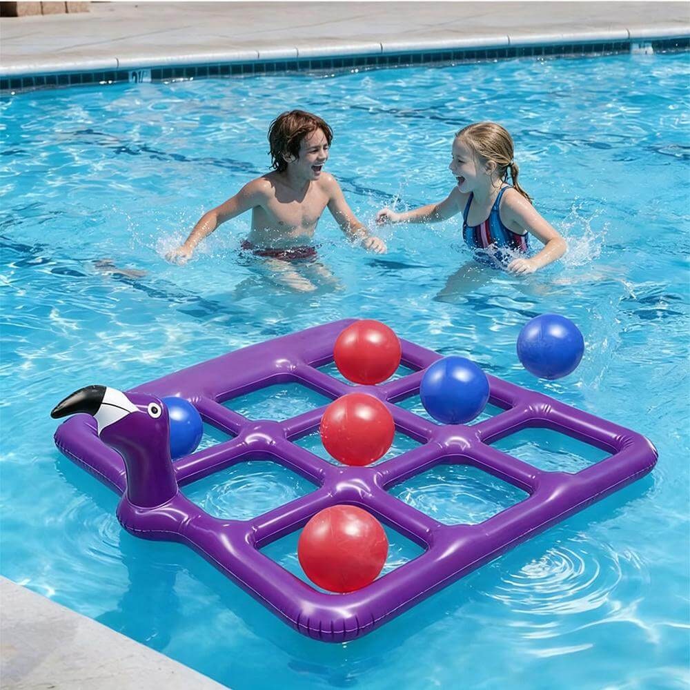 Flamingo Pool Float – Inflatable Design, Interactive Game & Durable PVC
