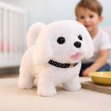 Interactive Robot Dog Toy – Plush Puppy Design, Realistic Walking & Pet Companion