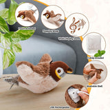 Cat Toy Interactive Bird Sound Flapping Rechargeable Pet Toy