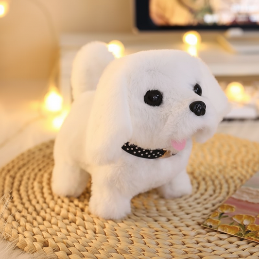 Interactive Dog Toy – Plush Puppy Design, Walking & Barking Actions