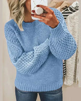 Sure! Here’s an enhanced and optimized version of your product title for Google Shopping:

"Hazel Cozy Knit Sweater for Women - Soft & Stylish Pullover for Everyday Comfort"

This title includes relevant keywords while highlighting the product's features