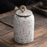 Kalsten | Japanese tea canisters made of ceramics, retro stoneware, airtight, Gong-Fu made of ceramics, for candies, tea ceremony accessories