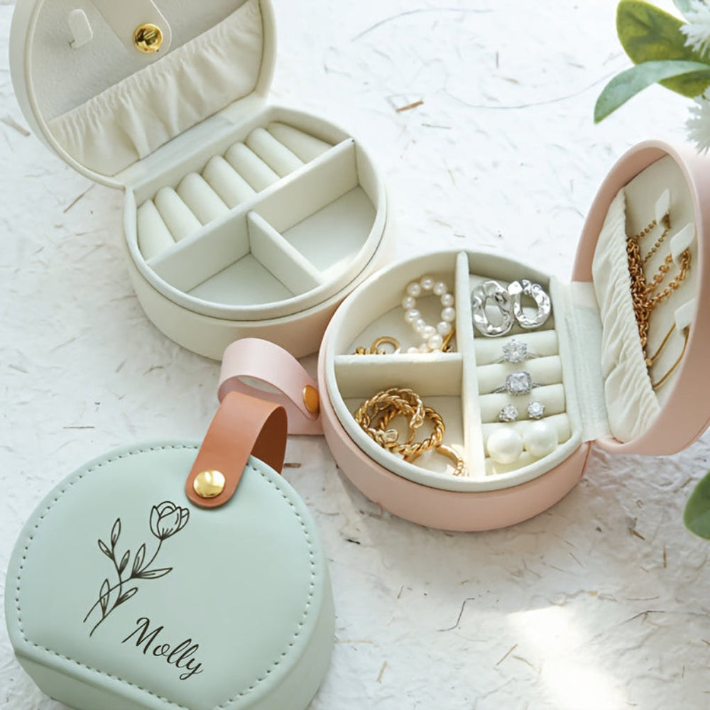 Jewelry Box Mother's Day Gift Personalized Earring Travel Case