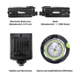 Enhanced Product Title: "Präziser Militär-Kompass mit Klinometer – Stromlose Navigation für Outdoor-Abenteuer" 

This title emphasizes precision and outdoor use while maintaining relevant keywords for better visibility in Google Shopping.