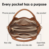 Optimized Product Title: "Weiche Leder Hobo Tasche mit Mehreren Fächern – Stilvolle und Praktische Handtasche für Jeden Anlass" 

This title includes relevant keywords while also emphasizing the product's features and appeal.