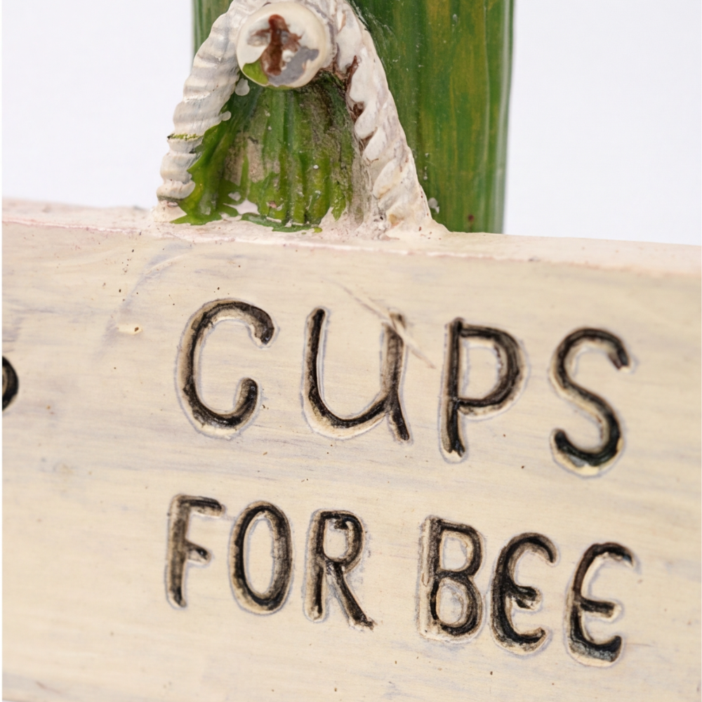 Hand-Painted Bee & Butterfly Water Feeder – Weatherproof Resin, Ground Stake & Pollinator Safe