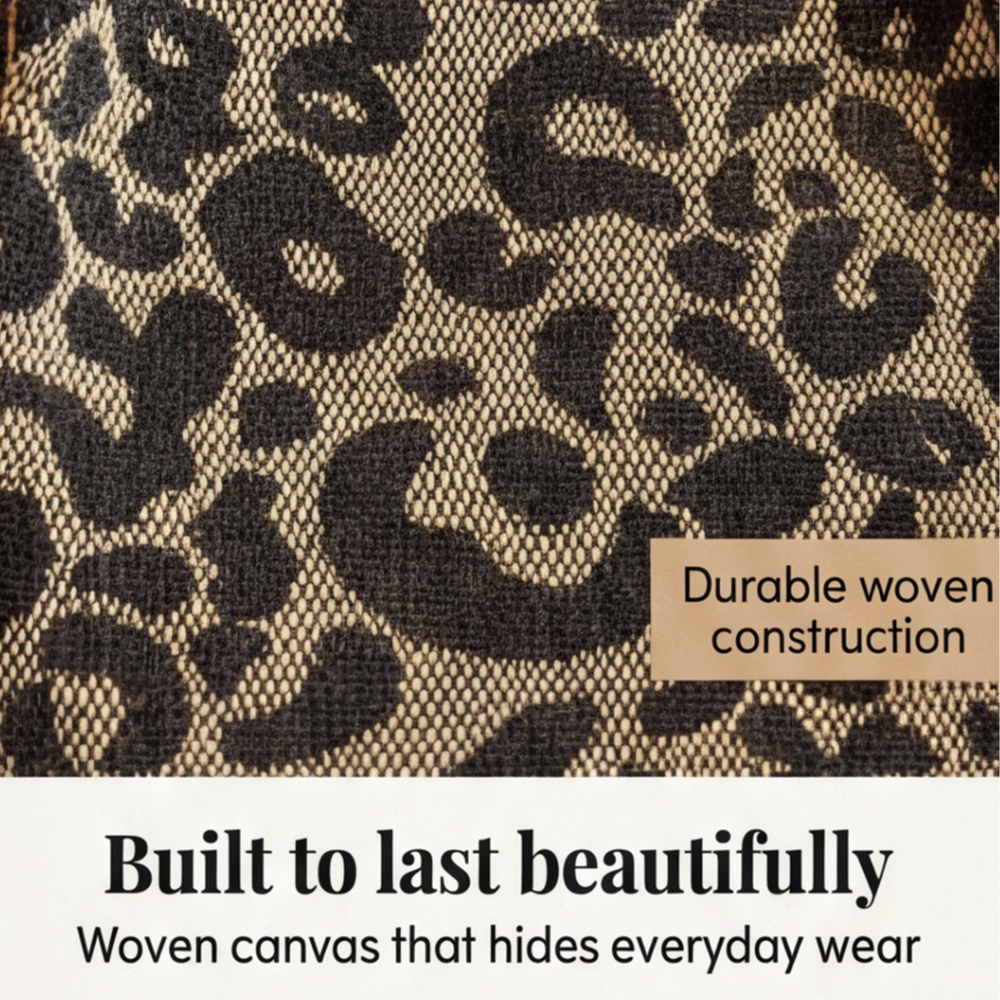 Stylish Leotard-Print Tote Bag with Elegant Gold Chain Detail - Fashionable & Versatile Handbag