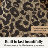 Stylish Leotard-Print Tote Bag with Elegant Gold Chain Detail - Fashionable & Versatile Handbag