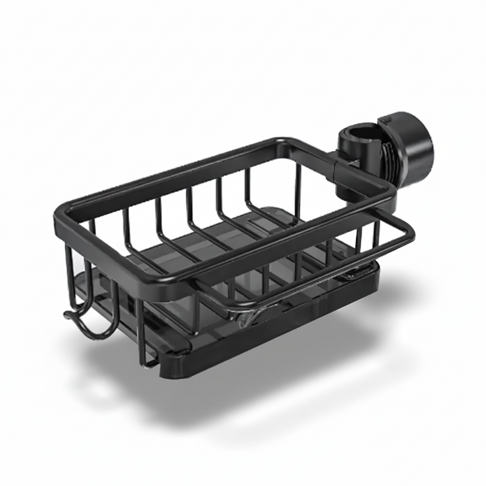 Kitchen Sink Organizer Aluminum Storage Basket Fast Drain Design