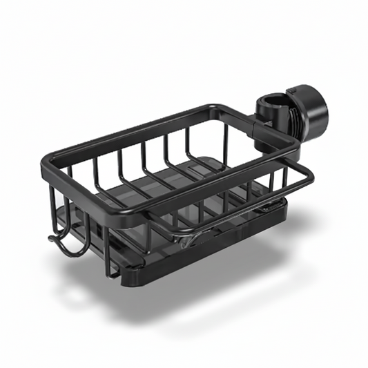 Kitchen Sink Organizer – Aluminum, Storage Basket & Fast-Drain Design