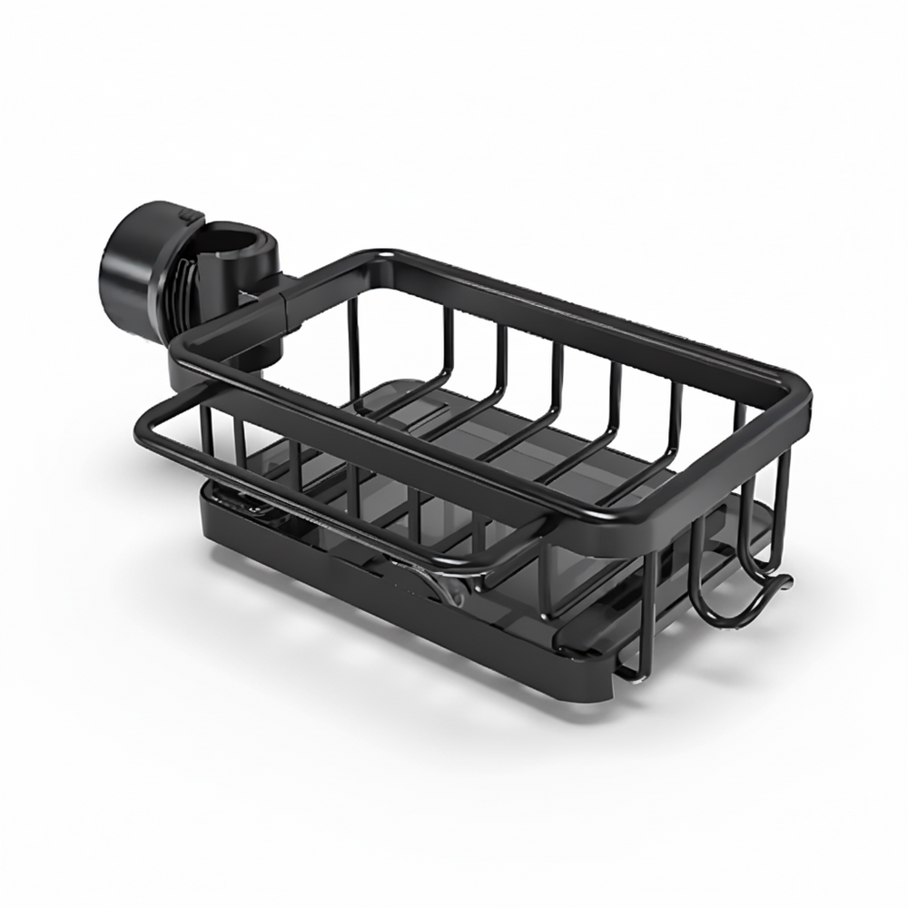 Kitchen Sink Organizer Aluminum Storage Basket Fast Drain Design