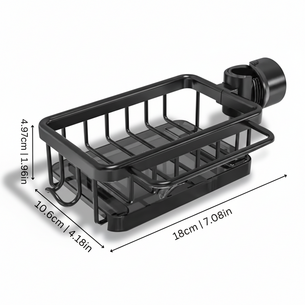 Kitchen Sink Organizer Aluminum Storage Basket Fast Drain Design