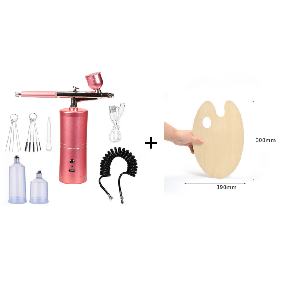 Cordless Airbrush Gun – Rechargeable, Adjustable Pressure & Precision Nozzle