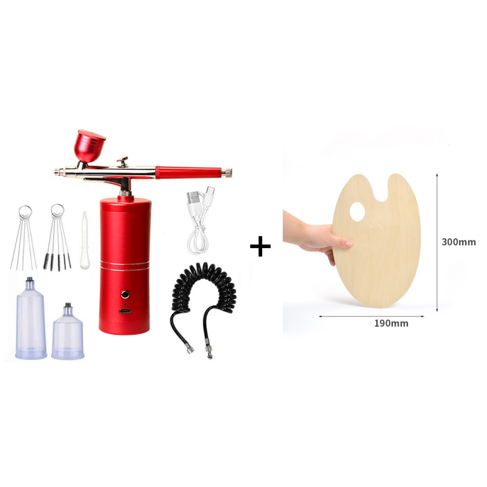 Cordless Airbrush Gun – Rechargeable, Adjustable Pressure & Precision Nozzle