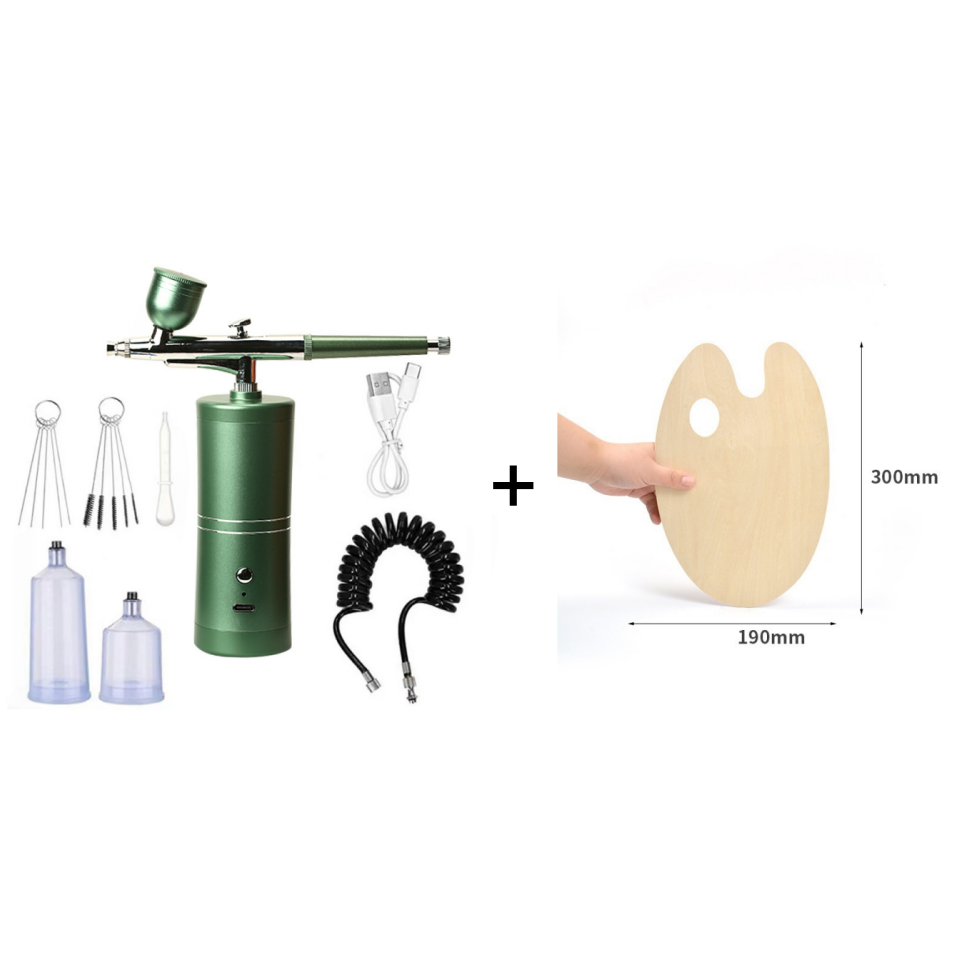 Cordless Airbrush Gun – Rechargeable, Adjustable Pressure & Precision Nozzle