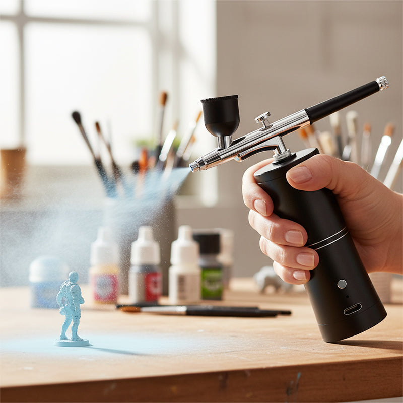 Cordless Airbrush Gun – Rechargeable, Adjustable Pressure & Precision Nozzle