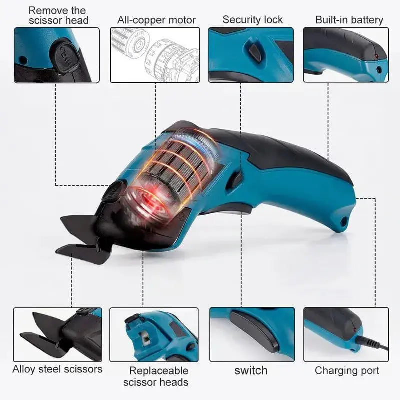 Optimized Product Title:  
Kabellose Elektrische Schere – USB Wiederaufladbar, Ergonomischer Griff für Präzises Schneiden, Ideal für Bastel- und DIY-Projekte  

This title includes relevant keywords while highlighting the product's features and potential