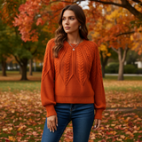 Cable knit jumper - Karin
