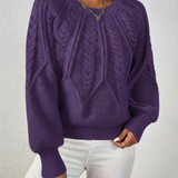 Cable knit jumper - Karin