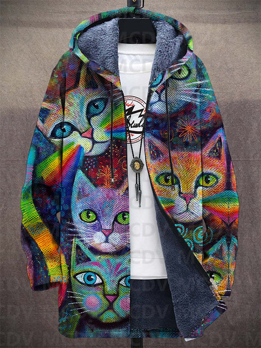 Artistic-Print Cardigan
