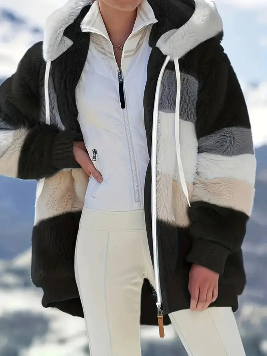 Mid-length hooded jacket - Theresa