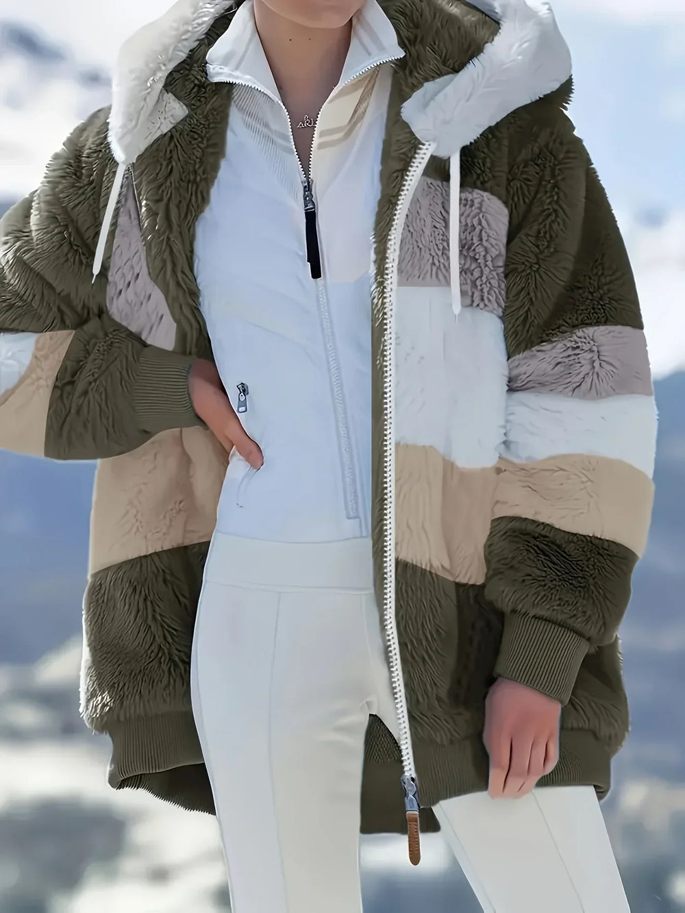 Mid-length hooded jacket - Theresa - 2