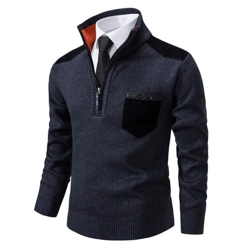 Cashmere Jumper with Zip - Emil