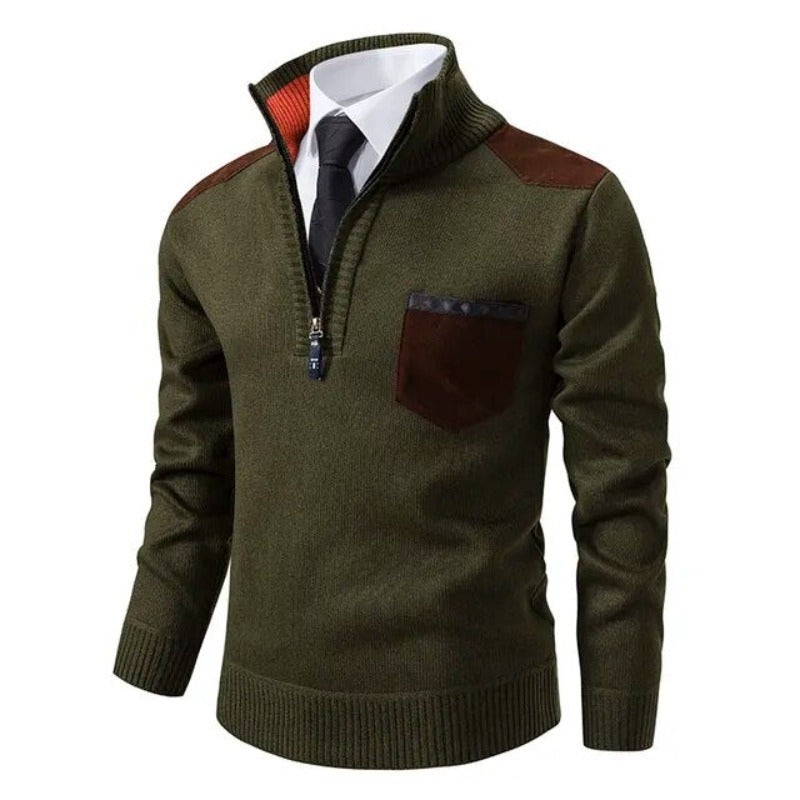 Cashmere Jumper with Zip - Emil