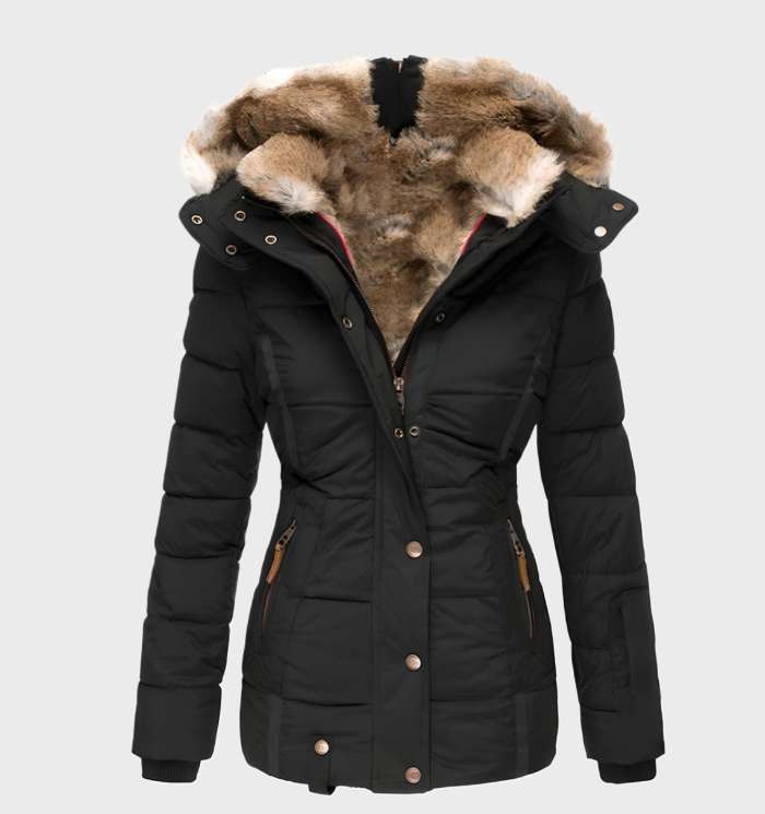 Slim-Fit Women's Hooded Winter Jacket – Aurora