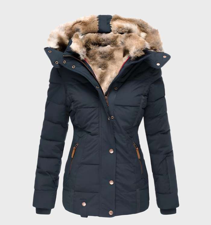 Slim-Fit Women's Hooded Winter Jacket – Aurora