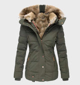 Slim-Fit Women's Hooded Winter Jacket – Aurora