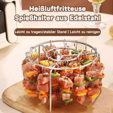 Kebab-Grill für Heißluftfritteusen – Perfekte BBQ-Spieße mit Gleichmäßiger Garung & Aromatischem Genuss
